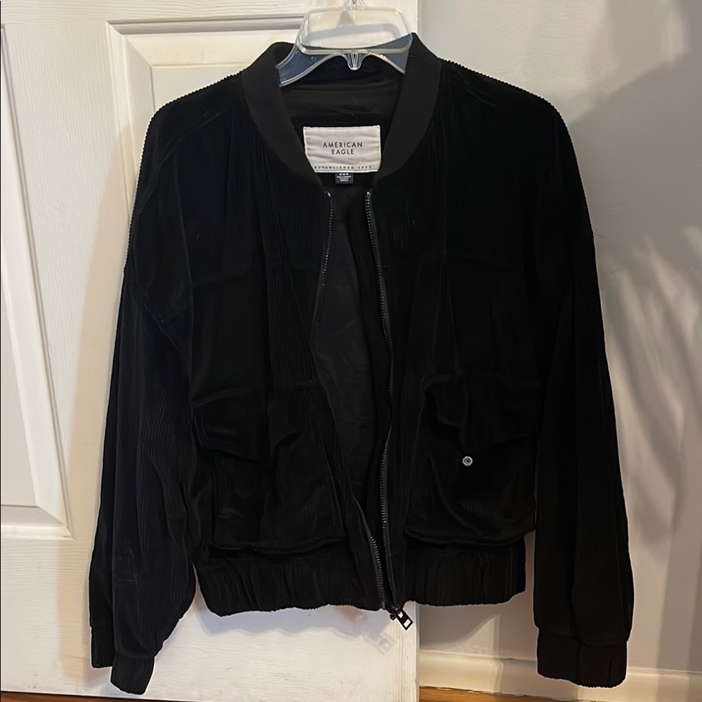 American Eagle Outfitters Black Women's Jacket corduroy